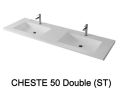 Design washbasin,  in Solid-Surface mineral resin - CHESTE 50 DOUBLE