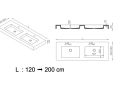 Design washbasin,  in Solid-Surface mineral resin - CHESTE 50 DOUBLE