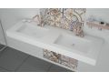 Design washbasin,  in Solid-Surface mineral resin - CHESTE 50 DOUBLE