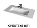 Design washbasin,  in Solid-Surface mineral resin - CHESTE 68