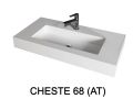 Design washbasin,  in Solid-Surface mineral resin - CHESTE 68