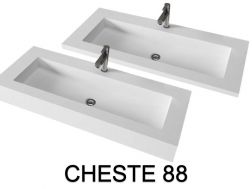 Design washbasin,  in Solid-Surface mineral resin - CHESTE 88