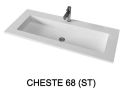 Design washbasin,  in Solid-Surface mineral resin - CHESTE 88