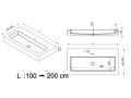 Design washbasin,  in Solid-Surface mineral resin - CHESTE 88