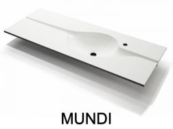 Design washbasin,  in Solid-Surface mineral resin - MUNDI