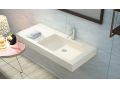 Washbasin top, suspended or table top, in mineral resin - ALFA 50