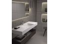 Vanity top, wall-mounted or built-in, in mineral resin - ARONA 80