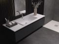 Vanity top, wall-mounted or built-in, in mineral resin - CEUTA 120