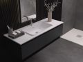 Vanity top, wall-mounted or built-in, in mineral resin - CEUTA 80