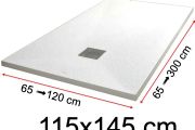 Shower trays - 115 x 145 cm - VULCANO
