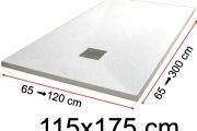 Shower trays - 115 x 175 cm - VULCANO