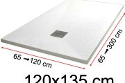 Shower trays - 120 x 135 cm - VULCANO