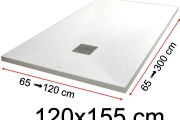 Shower trays - 120 x 155 cm - VULCANO