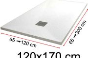 Shower trays - 120 x 170 cm - VULCANO