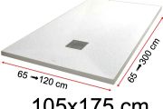 Shower trays - 105 x 175 cm - VULCANO