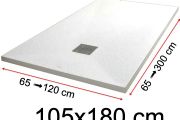 Shower trays - 105 x 180 cm - VULCANO