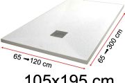 Shower trays - 105 x 195 cm - VULCANO
