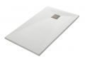 105 CM - Shower trays, in mineral resin, non-slip - VULCANO White