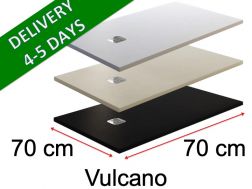 70 CM - Shower trays, in mineral resin, non-slip - VULCANO