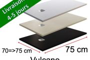 75 CM - Shower trays, in mineral resin, non-slip - VULCANO