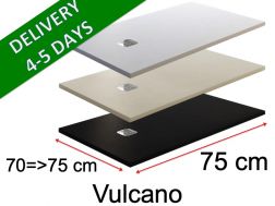 75 CM - Shower trays, in mineral resin, non-slip - VULCANO