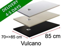 85 CM - Shower trays, in mineral resin, non-slip - VULCANO