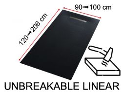 Shower tray, flexible and unbreakable innovative technology - UNBREAKABLE LINEAR 120