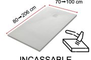 Shower tray, flexible and unbreakable innovative technology - UNBREAKABLE 150