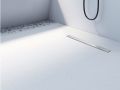 Shower tray, flexible and unbreakable innovative technology - UNBREAKABLE LINEAR 130