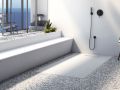 Shower tray, flexible and unbreakable innovative technology - UNBREAKABLE LINEAR 150