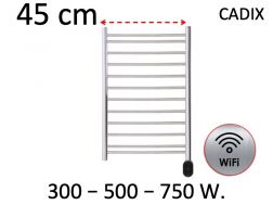 Designer towel warmer, electric, width 45 cm - CADIX WIFI