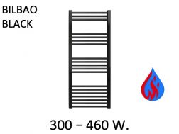 Design towel warmer, hydraulic, for central heating - BILBAO BLACK 50