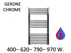 Design towel warmer, hydraulic, for central heating - GERONE CHROME 50