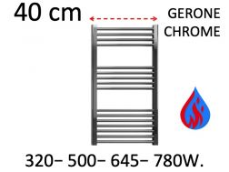 Design towel warmer, hydraulic, for central heating - GERONE CHROME 40