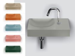 Washbasin, 38x19 cm, tap on the right - VALE 38