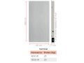Designer towel dryer, electric, with heat accumulator - STONEHENGE WIFI rectangle