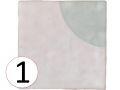Melody Namoi Patchwork 13x13 cm - Wall tiles, aged finish
