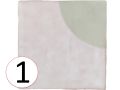 Melody Namoi Patchwork 13x13 cm - Wall tiles, aged finish
