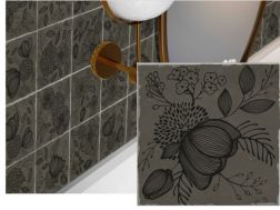 Flora Merinda 15 x15 cm - Floor and wall tiles, matte aged finish