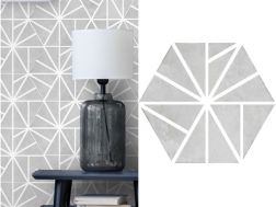 Juliet Maresa - 21 x 25 cm - Floor and wall tiles, hexagonal matte aged finish