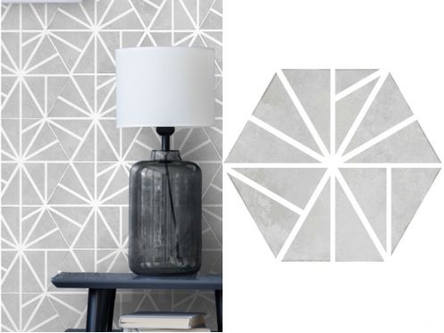 Juliet Maresa - 21 x 25 cm - Floor and wall tiles, hexagonal matte aged finish
