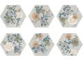 Juliet Sela - 21 x 25 cm - Floor and wall tiles, hexagonal matte aged finish