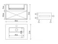 Hand basin, in Solid-Surface - MINI ARIEL MIDDLE