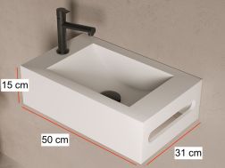 Hand basin, in Solid-Surface - MINI DIONE STANDARD