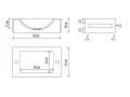 Hand basin, in Solid-Surface - MINI DIONE STANDARD