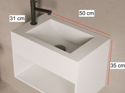 Hand basin, in Solid-Surface - MINI DIONE MIDDLE