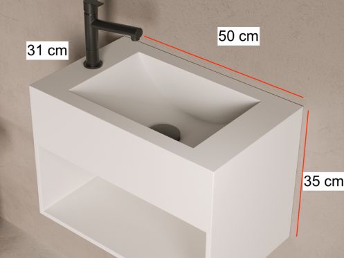 Hand basin, in Solid-Surface - MINI DIONE MIDDLE
