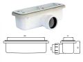 Custom-Made Shower Tray with Wall Drain WALL DESIGN