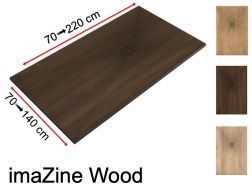 Shower tray, digital printing, wood effect - imaZine WOOD