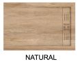 Shower tray, channel, wood effect - EVO WOOD